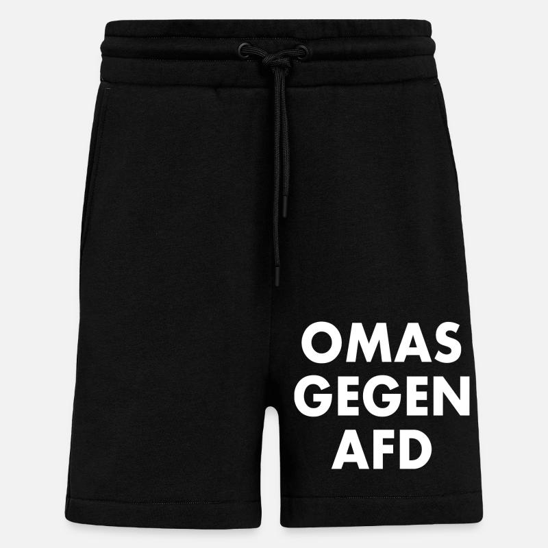 Omas gegen afd - Shorts - made by SPREAD - SOLID BLACK