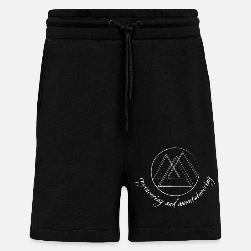 Berge / Engineering and Mountaineering - Shorts - made by SPREAD - SOLID BLACK