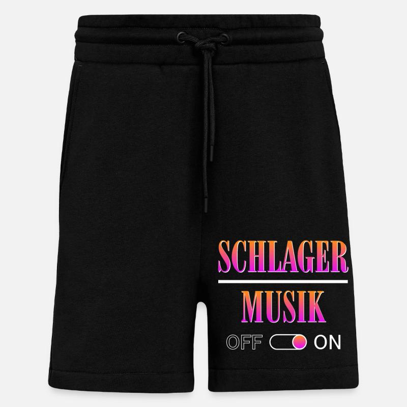 Schlagermusik On - Shorts - made by SPREAD - SOLID BLACK