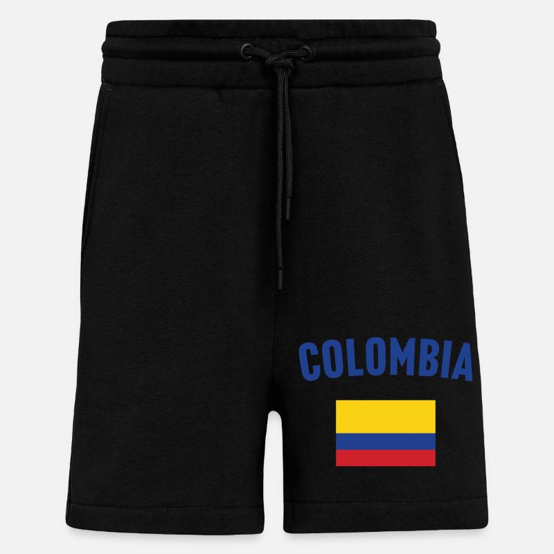 Kolumbien Flagge - Shorts - made by SPREAD - SOLID BLACK