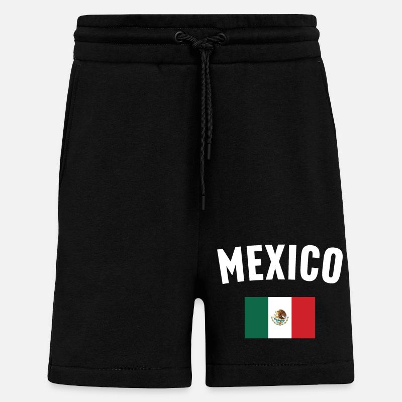 Mexiko Flagge - Shorts - made by SPREAD - SOLID BLACK