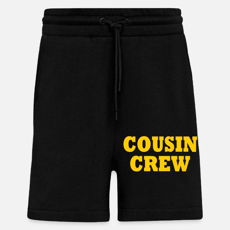 cousin crew - Shorts - made by SPREAD - SOLID BLACK