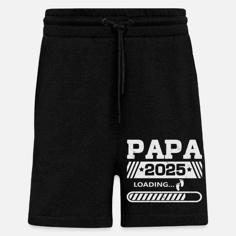 Papa 2025 loading - Shorts - made by SPREAD - SOLID BLACK