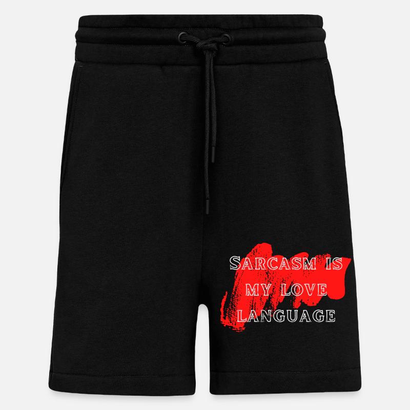 Sarkasmus Liebe Sprache - Shorts - made by SPREAD - SOLID BLACK
