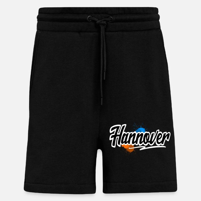 Hanovre - Short bio décontracté fabriqué en UE - SOLID BLACK