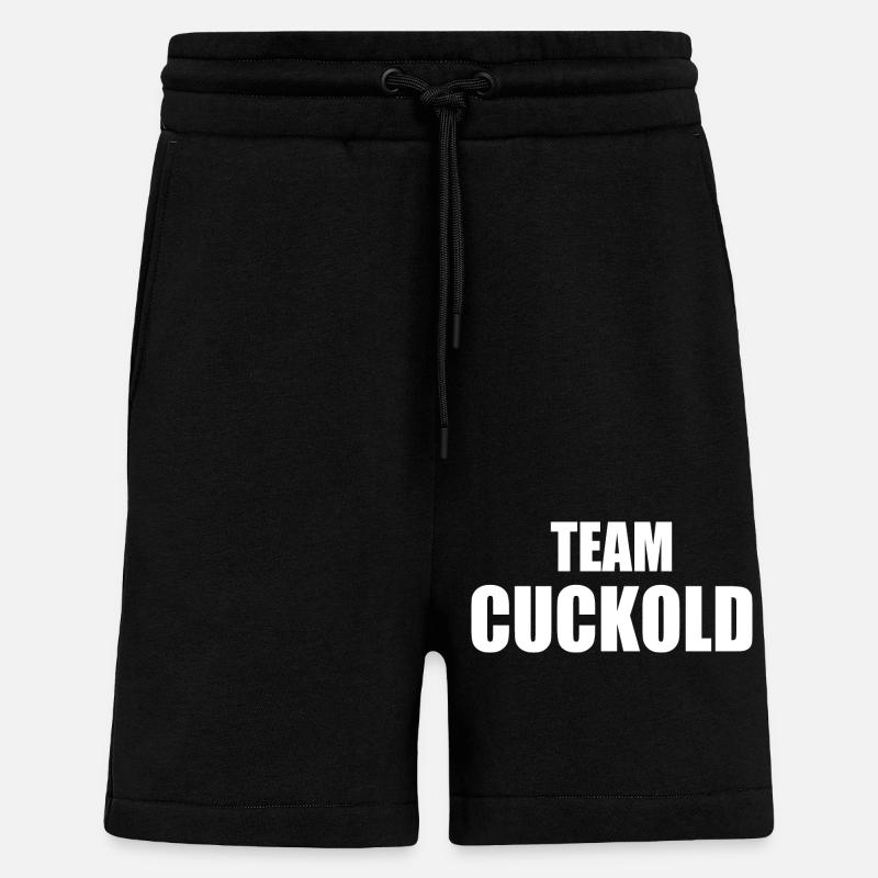 Team cuckold - Shorts - made by SPREAD - SOLID BLACK