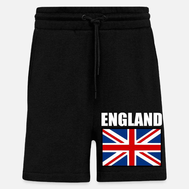 angleterre - Short bio décontracté fabriqué en UE - SOLID BLACK