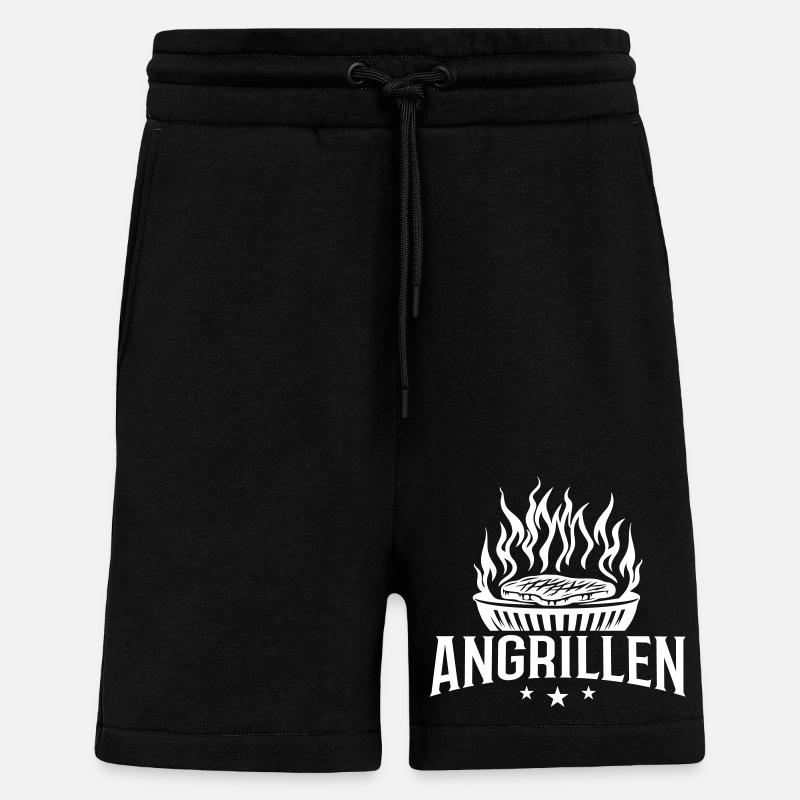 Barbecue Grill Grill - Shorts - made by SPREAD - SOLID BLACK