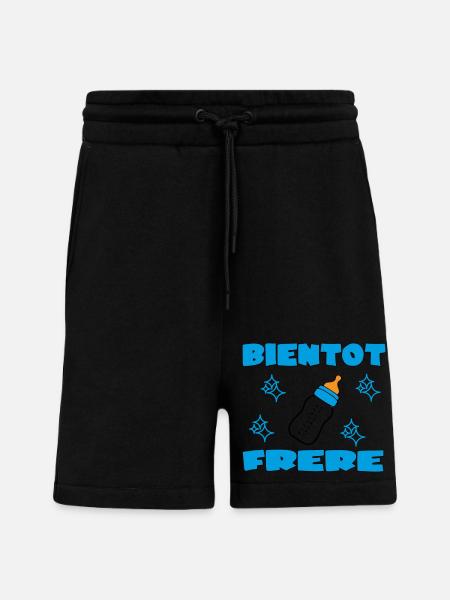 SOON BROTHER - Shorts - made by SPREAD - SOLID BLACK