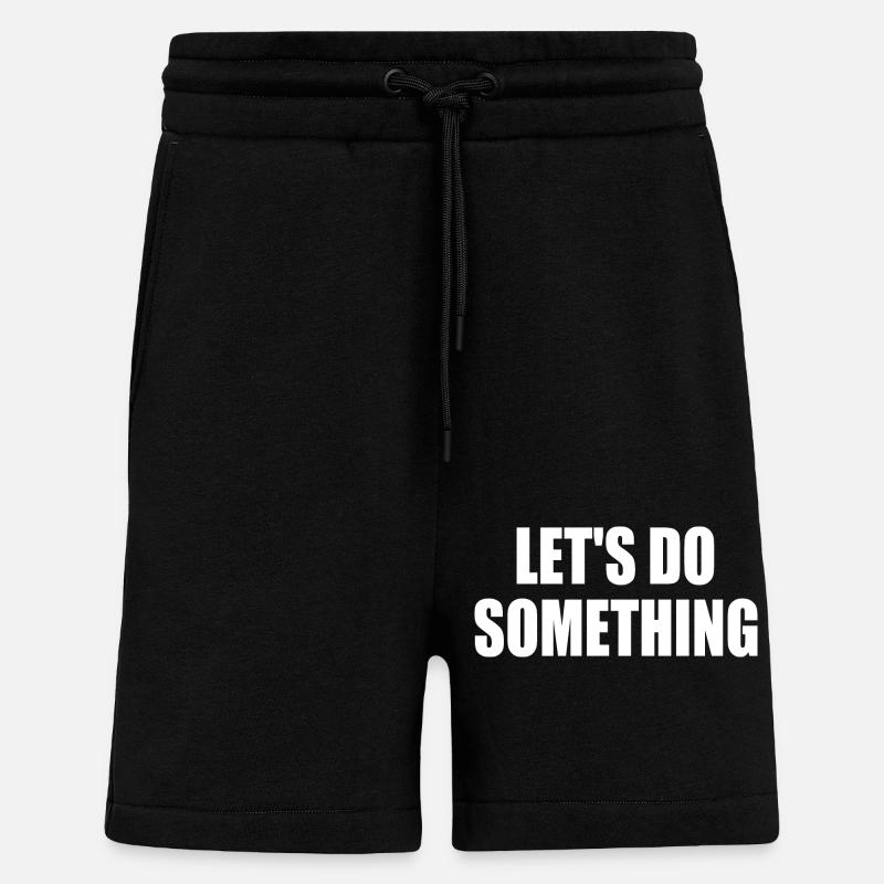 lets do something - Shorts - made by SPREAD - SOLID BLACK