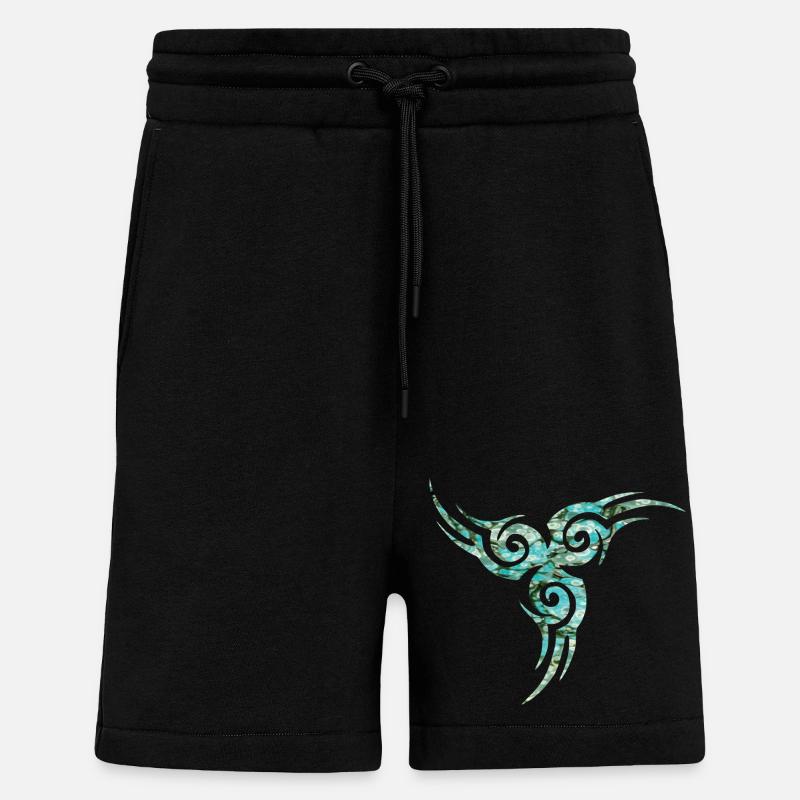 Celtic symbol 17 e 247 - Shorts - made by SPREAD - SOLID BLACK