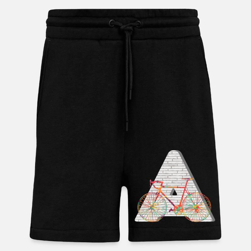 vélo e 249 a - Short bio décontracté fabriqué en UE - SOLID BLACK