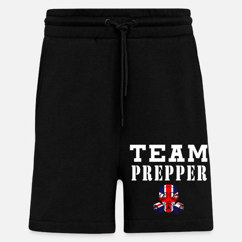 Team Prepper - Shorts - made by SPREAD - SOLID BLACK