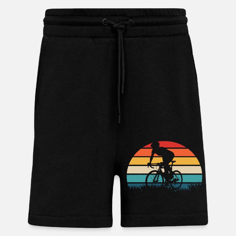 Bicycle Gift Retro - Shorts - made by SPREAD - SOLID BLACK