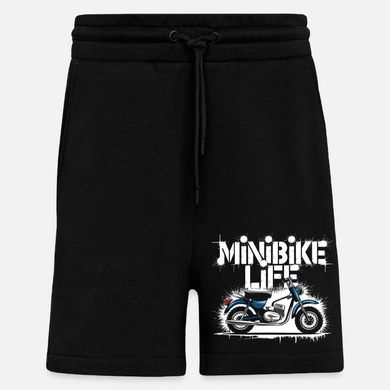 Passion for minibikes - Shorts - made by SPREAD - SOLID BLACK