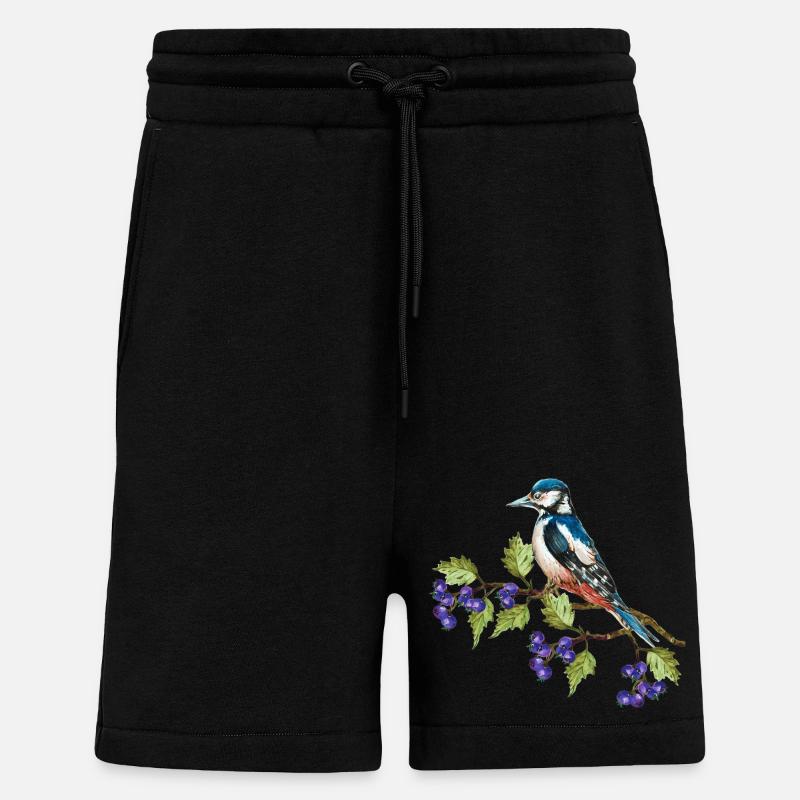 Bunter Vogel - Shorts - made by SPREAD - SOLID BLACK