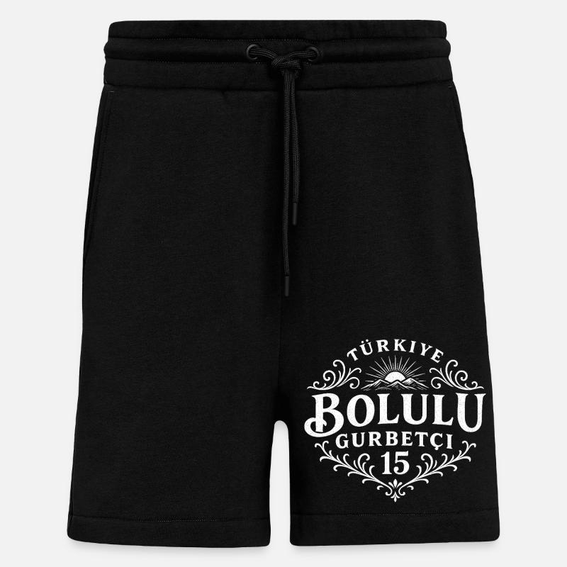 Bolu - Short bio décontracté fabriqué en UE - SOLID BLACK