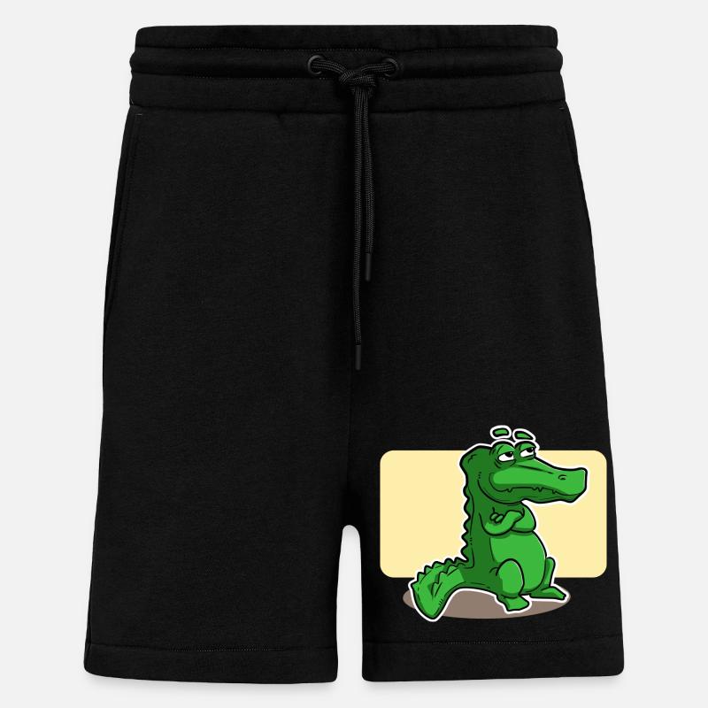 süsses Krokodil - Shorts - made by SPREAD - SOLID BLACK