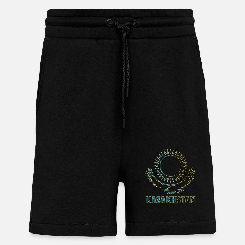 Kasachstan Steppenadler Geschenk - Shorts - made by SPREAD - SOLID BLACK