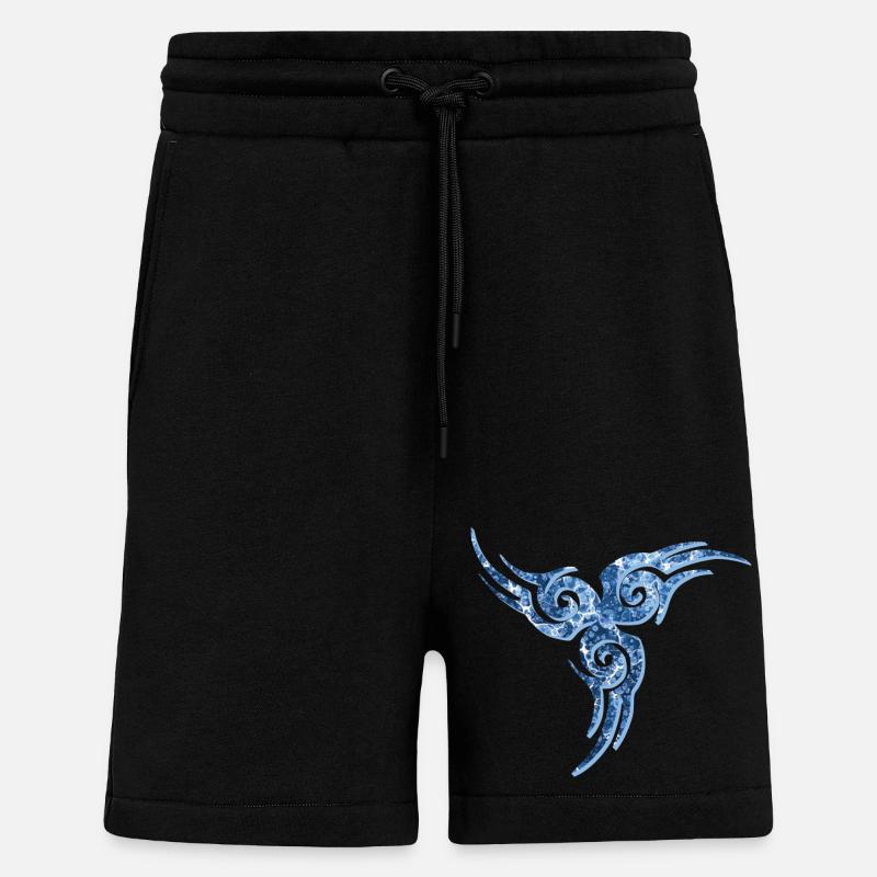 celtic symbol 17 e 206 - Shorts - made by SPREAD - SOLID BLACK