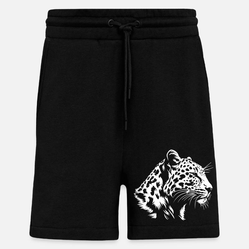 Leopard - Shorts - made by SPREAD - SOLID BLACK