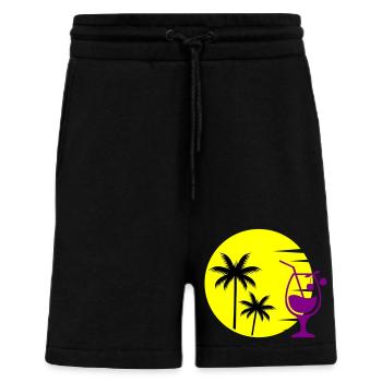 cocktail sunset - Shorts - made by SPREAD - SOLID BLACK - Front