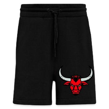 Bull Animal Head - Shorts - made by SPREAD - SOLID BLACK - Front