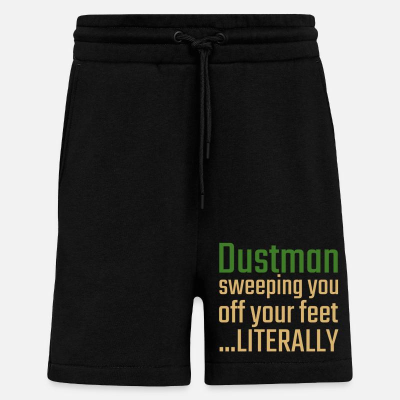 Dustman Valentinstag Sweeping you - Shorts - made by SPREAD - SOLID BLACK