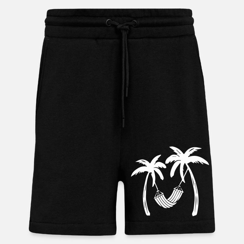 Palms Relax - Shorts - made by SPREAD - SOLID BLACK