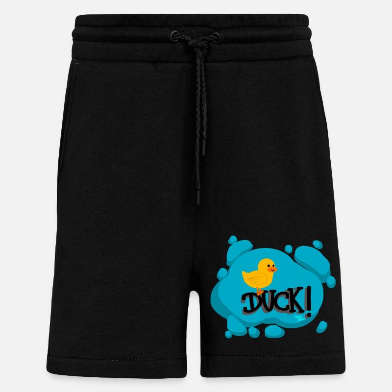 Duck! - Calypso Blous - Shorts - made by SPREAD - SOLID BLACK
