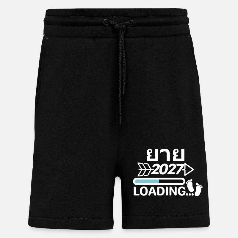 ยาย Grand-mère Thaï 2027 - Short bio décontracté fabriqué en UE - SOLID BLACK