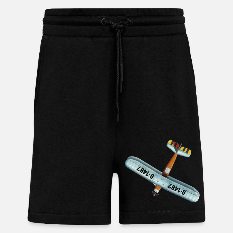 Udet Flieger 02 - Short bio décontracté fabriqué en UE - SOLID BLACK