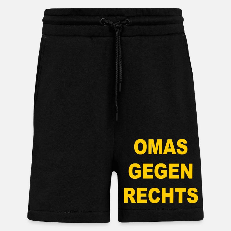 omas gegen rechts - Shorts - made by SPREAD - SOLID BLACK