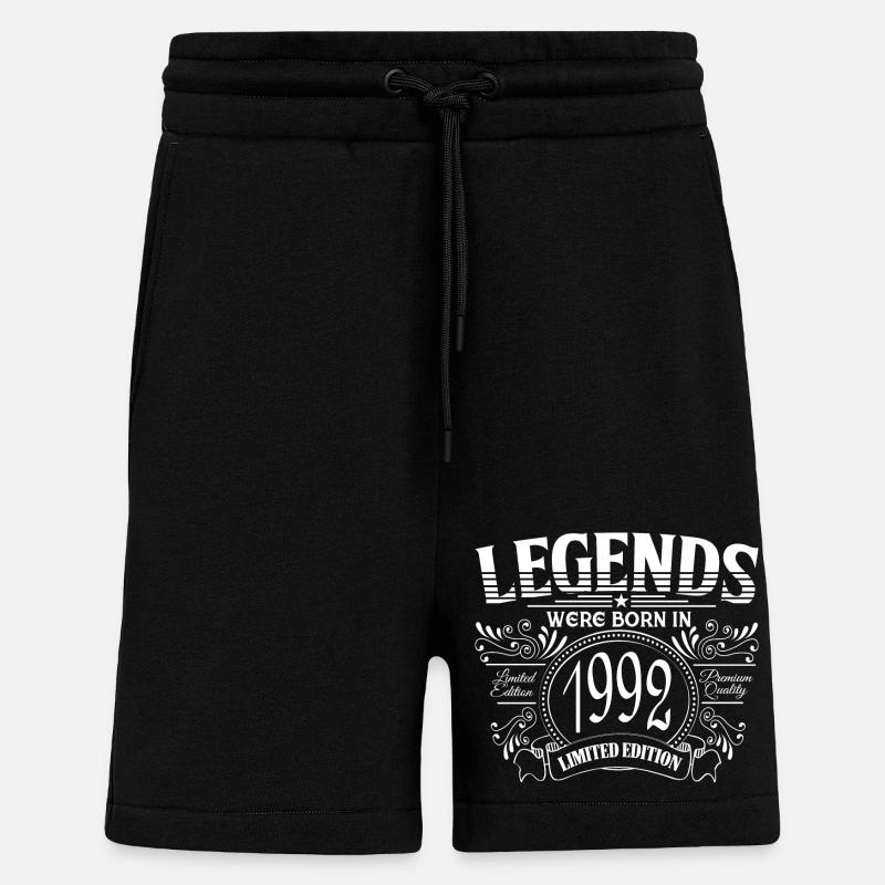 Idée cadeau anniversaire 1992 - Short bio décontracté fabriqué en UE - SOLID BLACK