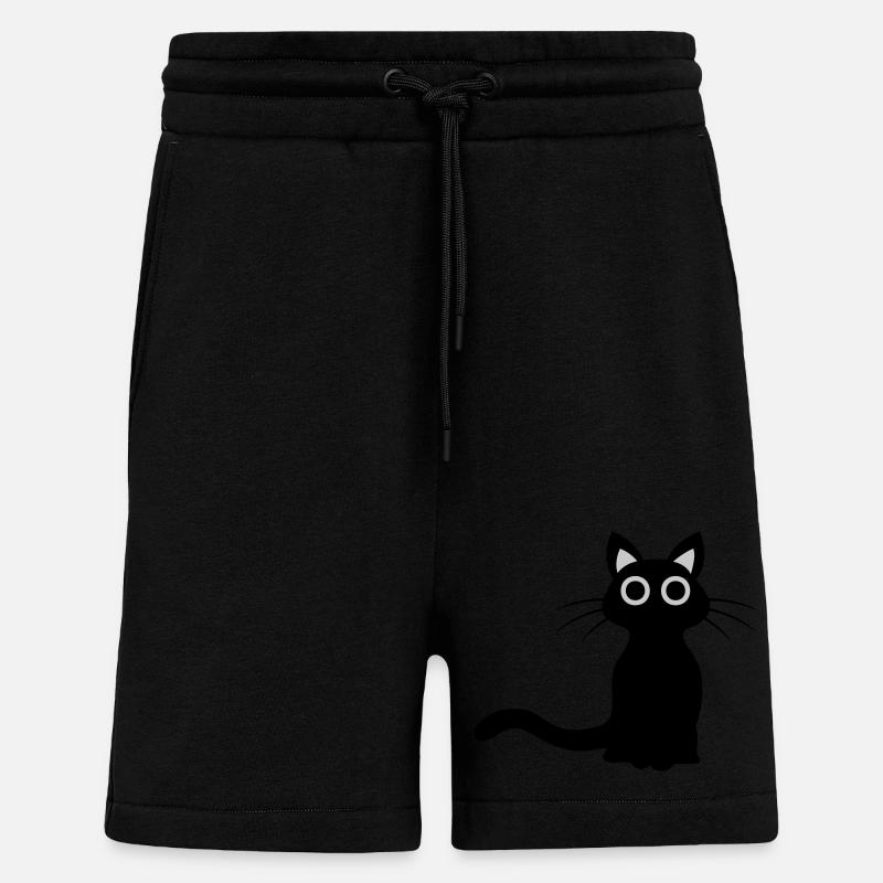 Süße schwarze Katze - Shorts - made by SPREAD - SOLID BLACK