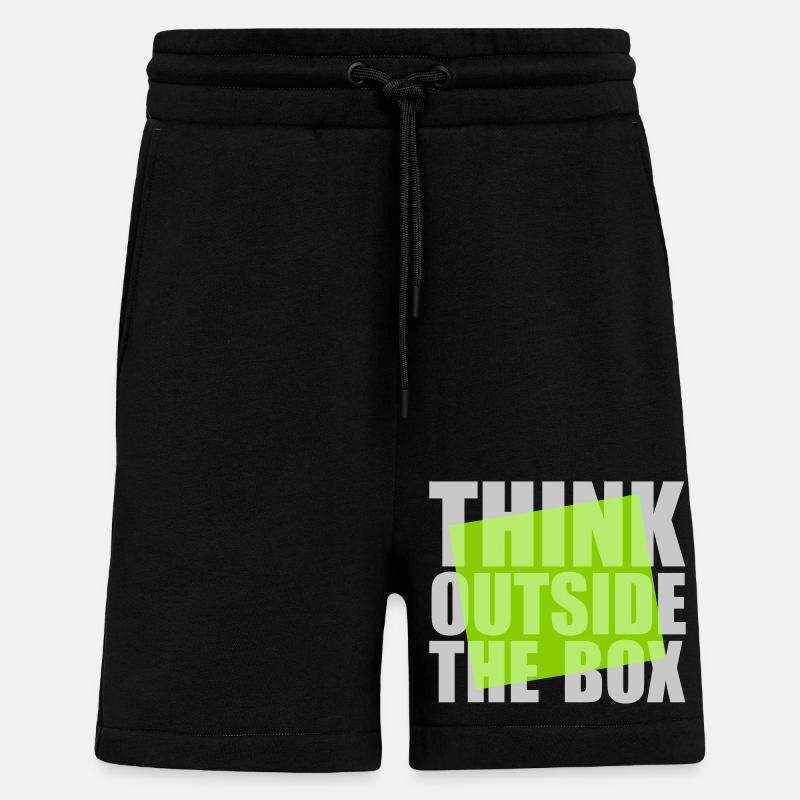 Grün Think outside - Shorts - made by SPREAD - SOLID BLACK