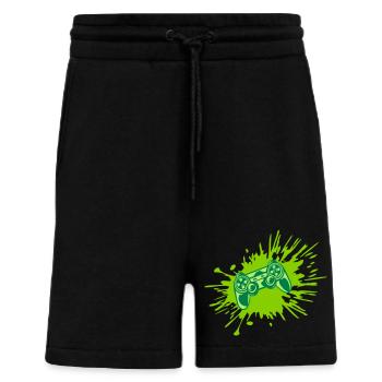 Farbklecks Konsole Retro Controller - Shorts - made by SPREAD - SOLID BLACK - Vorne