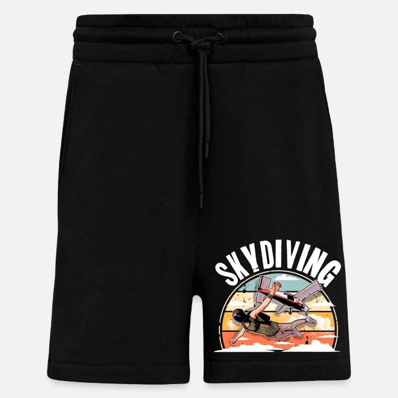 Skydiving Parachuting Parachute - Shorts - made by SPREAD - SOLID BLACK