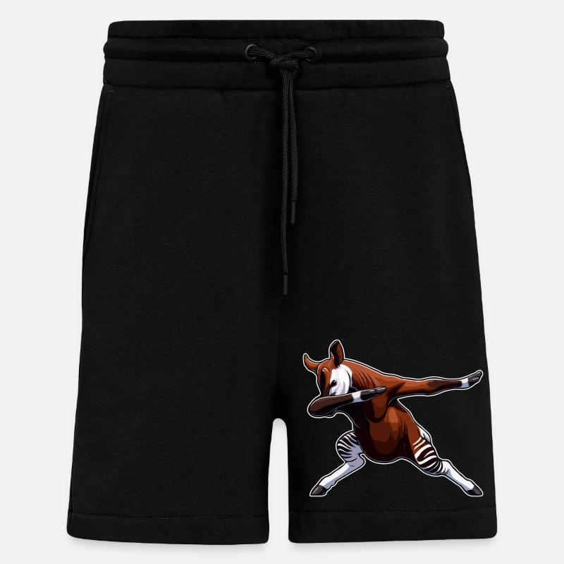Okapi Animal Mignon Okapi - Short bio décontracté fabriqué en UE - SOLID BLACK
