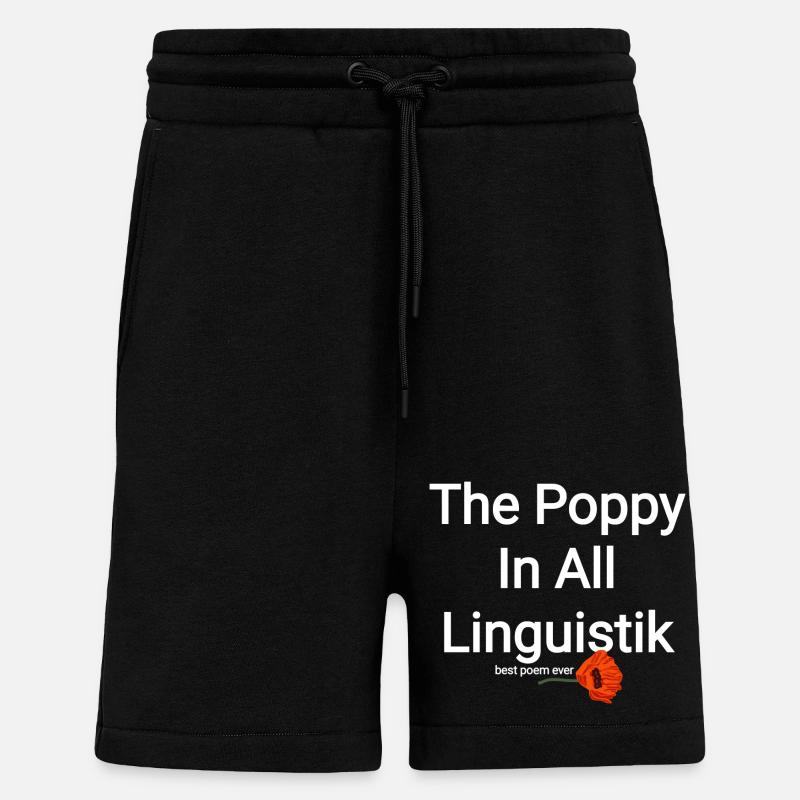 Penseur Poète Poète - Short bio décontracté fabriqué en UE - SOLID BLACK
