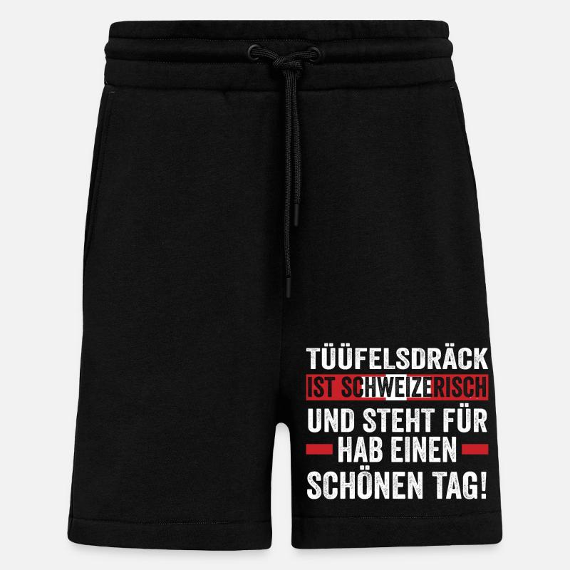 Schweizer Schweiz - Shorts - made by SPREAD - SOLID BLACK