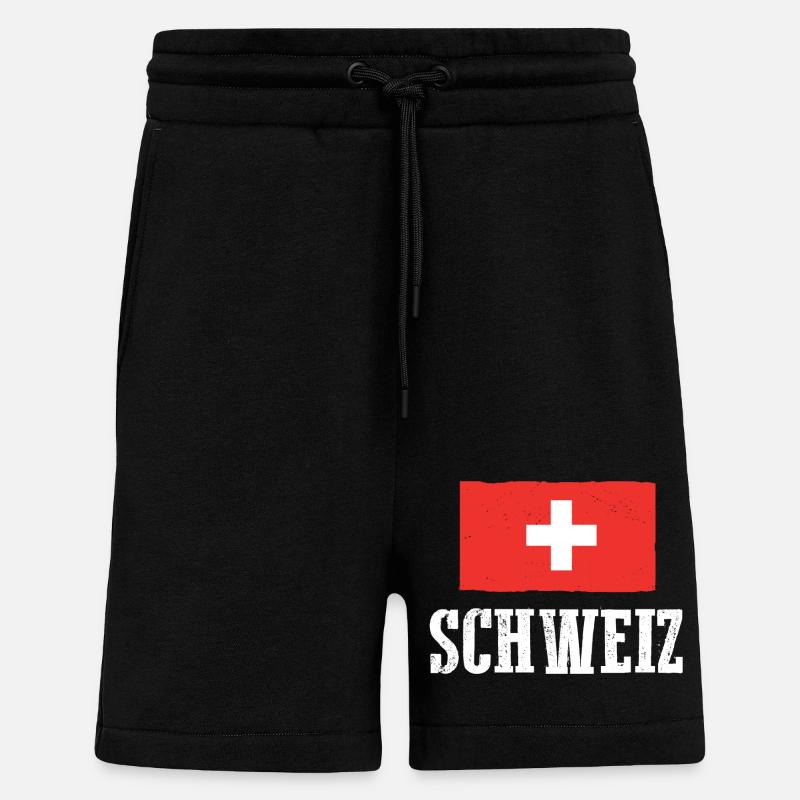 Schweizer Schweiz - Shorts - made by SPREAD - SOLID BLACK