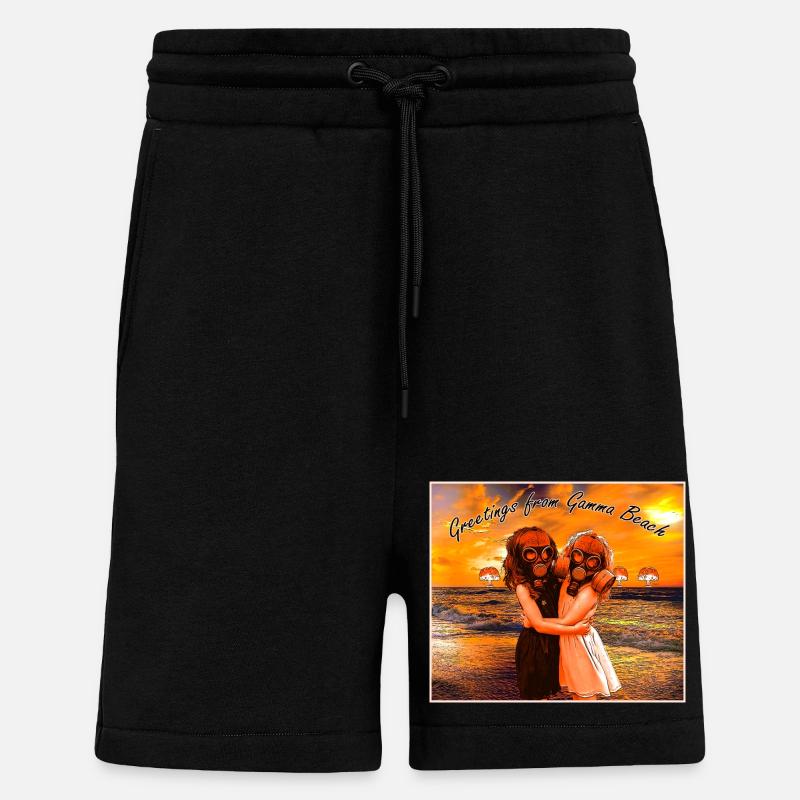 Verstrahlter Strand Gamma Beach - Shorts - made by SPREAD - SOLID BLACK