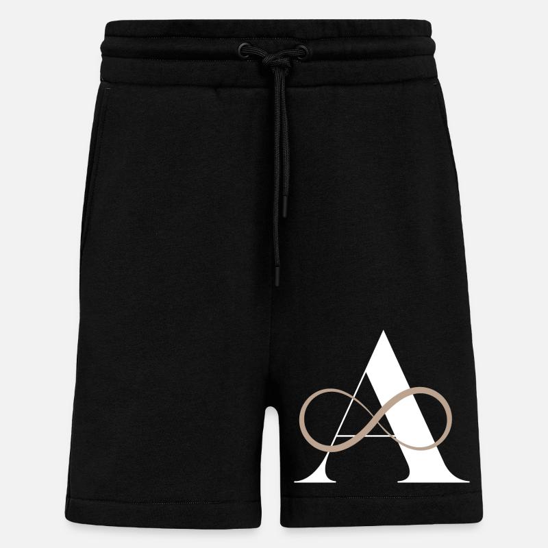 Letter to infinity - Shorts - made by SPREAD - SOLID BLACK