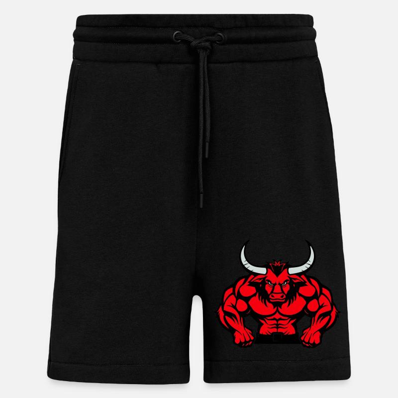 stier tier - Shorts - made by SPREAD - SOLID BLACK