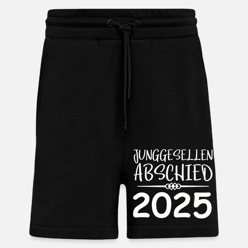 Junggesellenabschied 2025 - Shorts - made by SPREAD - SOLID BLACK