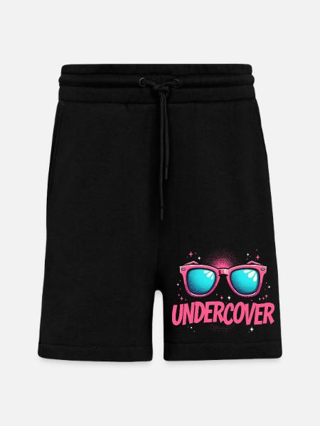 Undercover Speech - Sunglasses Design - Shorts - made by SPREAD - SOLID BLACK