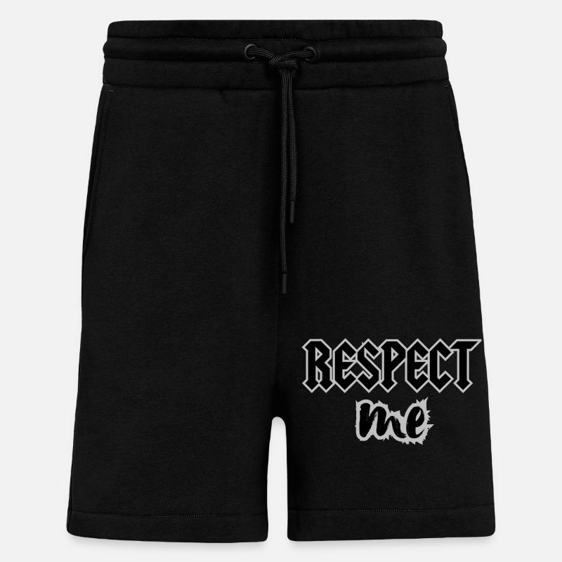 RESPECTEZ-MOI - Short bio décontracté fabriqué en UE - SOLID BLACK