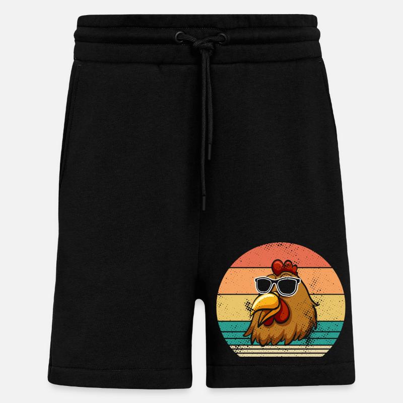 Poules Poule - Short bio décontracté fabriqué en UE - SOLID BLACK