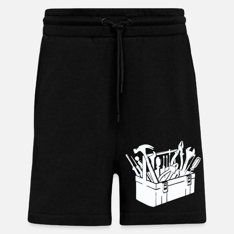 Boîte à outils - Short bio décontracté fabriqué en UE - SOLID BLACK